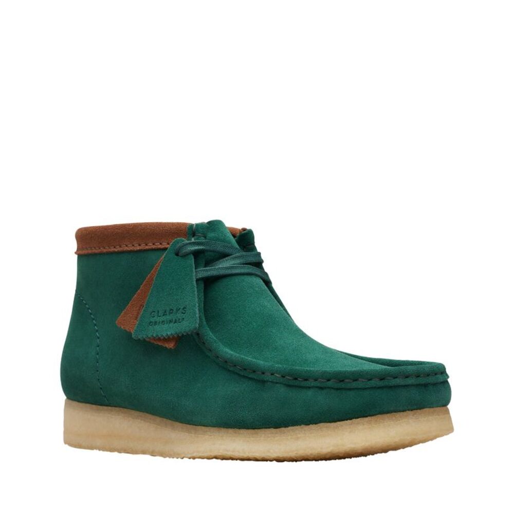 Clarks Mens Wallabee Boot Green Boots (NWT) - Picture 2 of 6